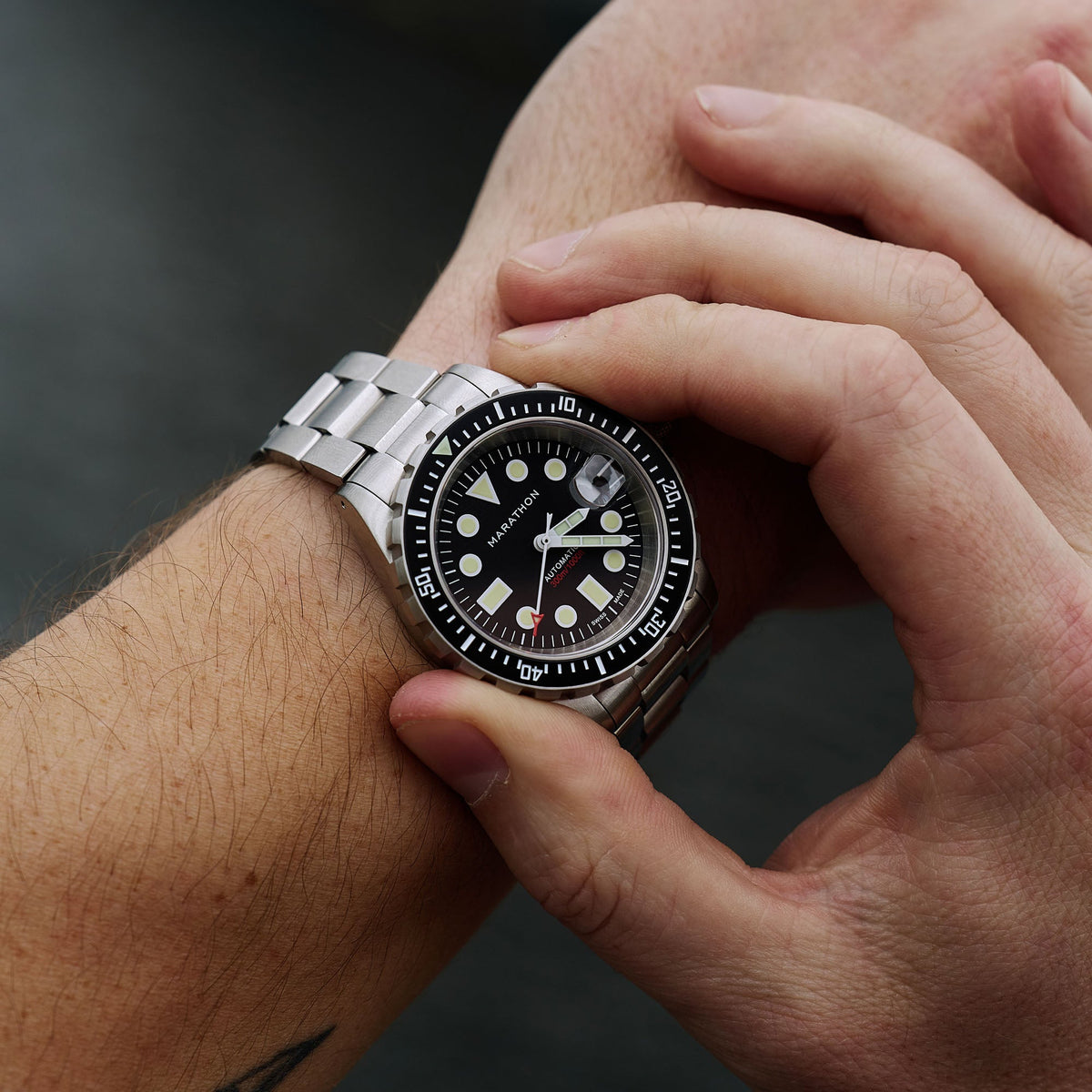 Marathon 41mm Original SAR w/ Date (OSAR-D) with Stainless Steel Bracelet