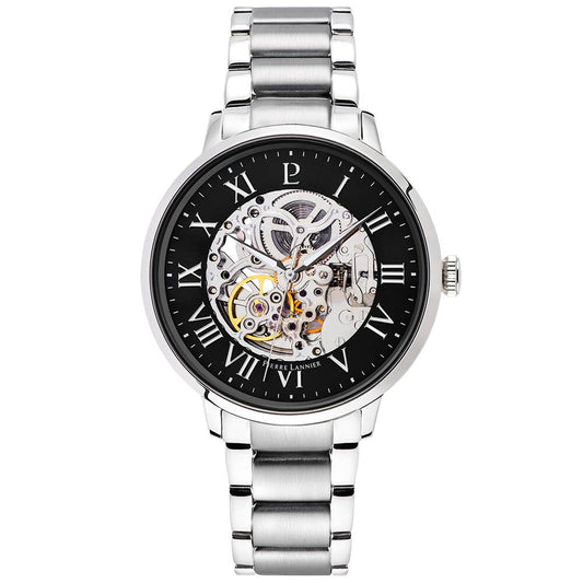 PIERRE LANNIER Men Automatic Watch AUTOMATIC Black Dial Silver Stainless steel 20MM Strap 317B131