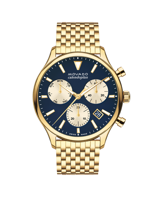 MOVADO HERITAGE CALENDOPLAN CHRONOGRAPH - 3650150