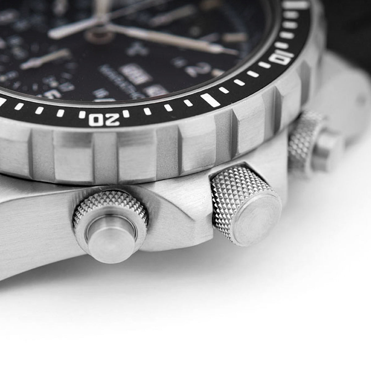 Marathon 46mm Jumbo Diver/Pilot's Automatic Chronograph (CSAR) with Stainless Steel Bracelet