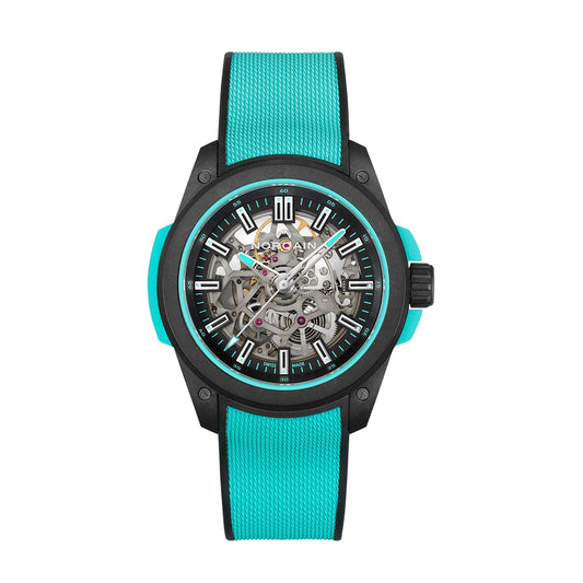 NORQAIN Wild ONE 42mm Skeleton Turquoise N3000.07Q27.B07.R01