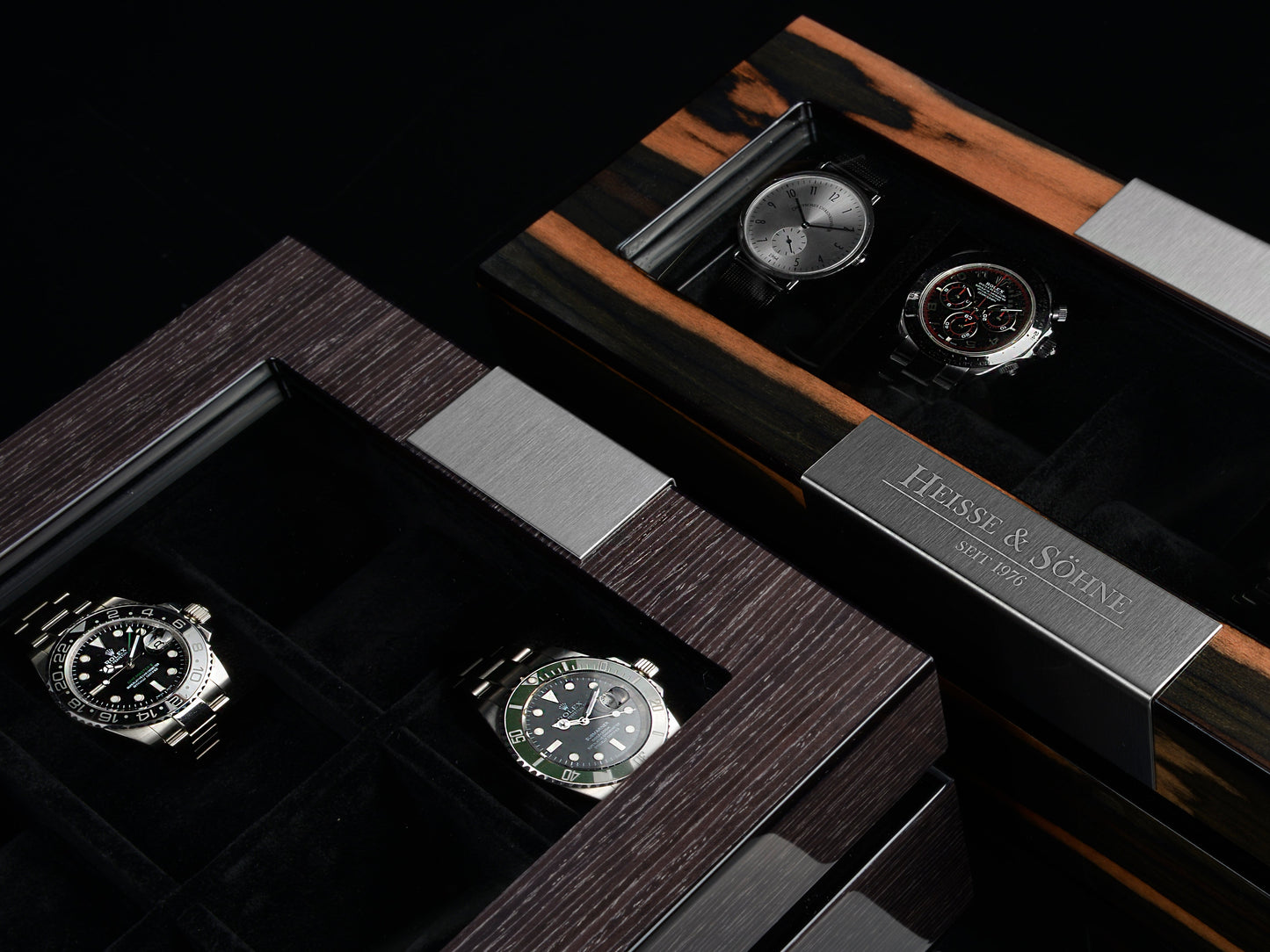 Executive 5 Watches Macassar & Black Box