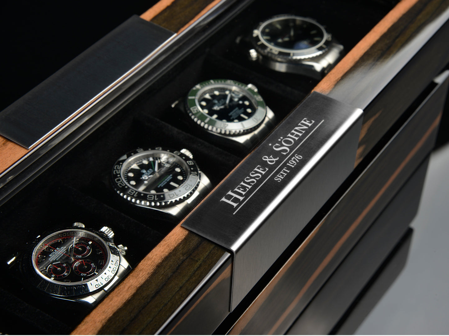 Executive 5 Watches Macassar & Black Box