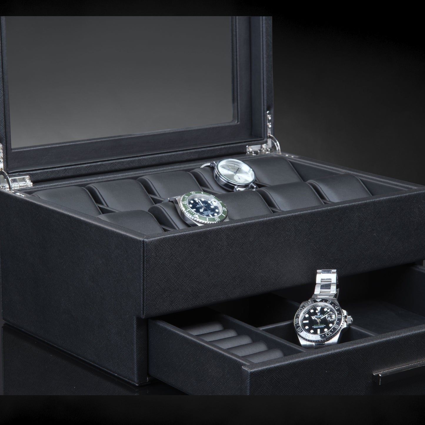 Heron 10+ Watches Black Box