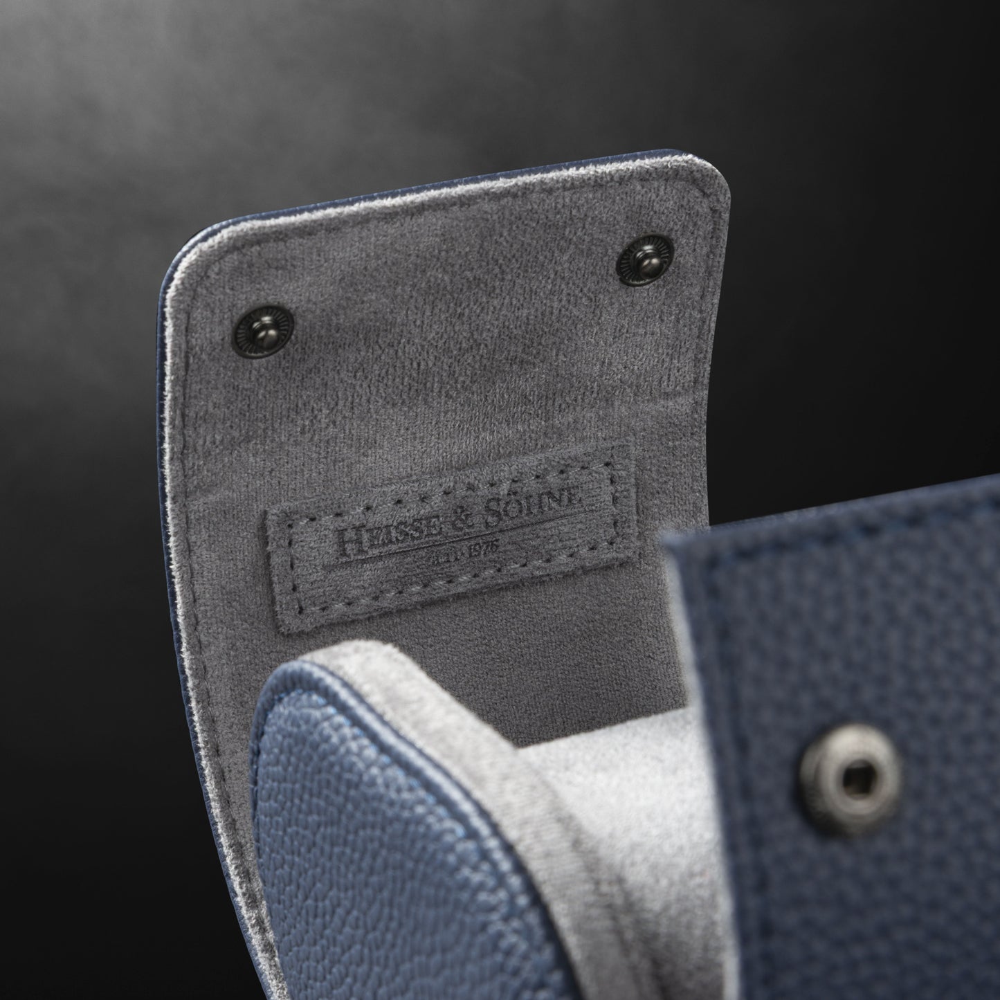 Charles Single Watch Roll Blue & Anthracite