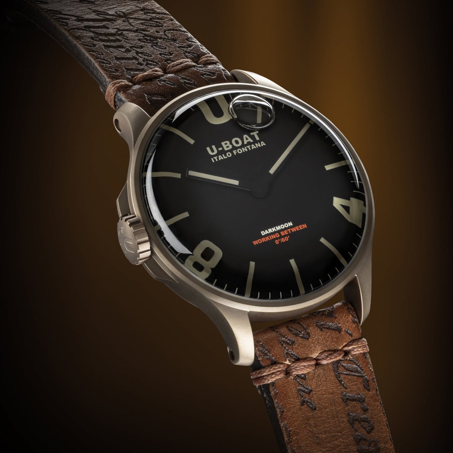 U-BOAT DARKMOON 44MM BLACK IP BRONZE CODE 8467