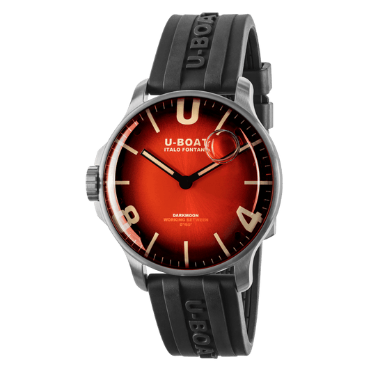 U-BOAT DARKMOON 44MM RED SS SOLEIL 8701/B