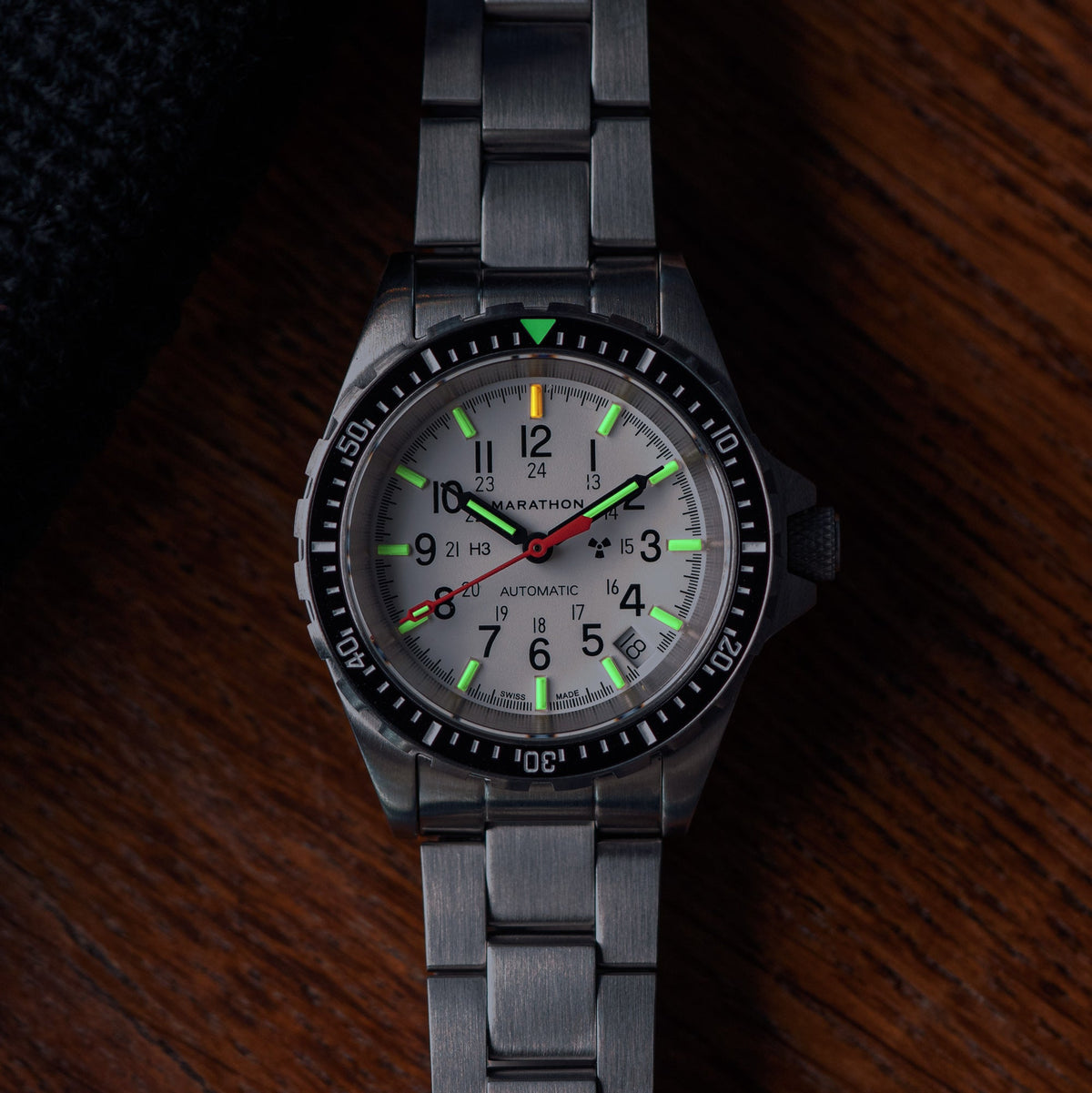 Marathon 36mm Arctic Edition Medium Diver's Automatic (MSAR Auto) with Stainless Steel Bracelet