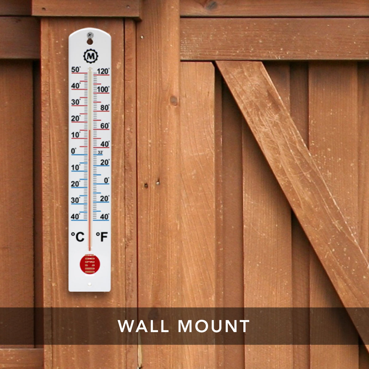 Marathon 16 Inch Vertical Outdoor Thermometer