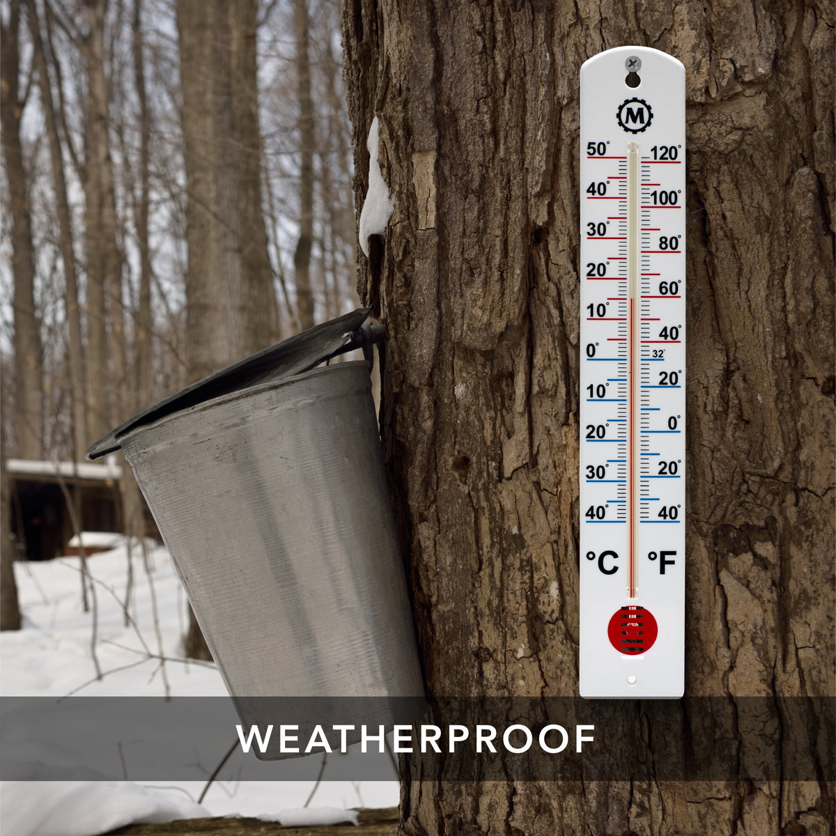 Marathon 16 Inch Vertical Outdoor Thermometer