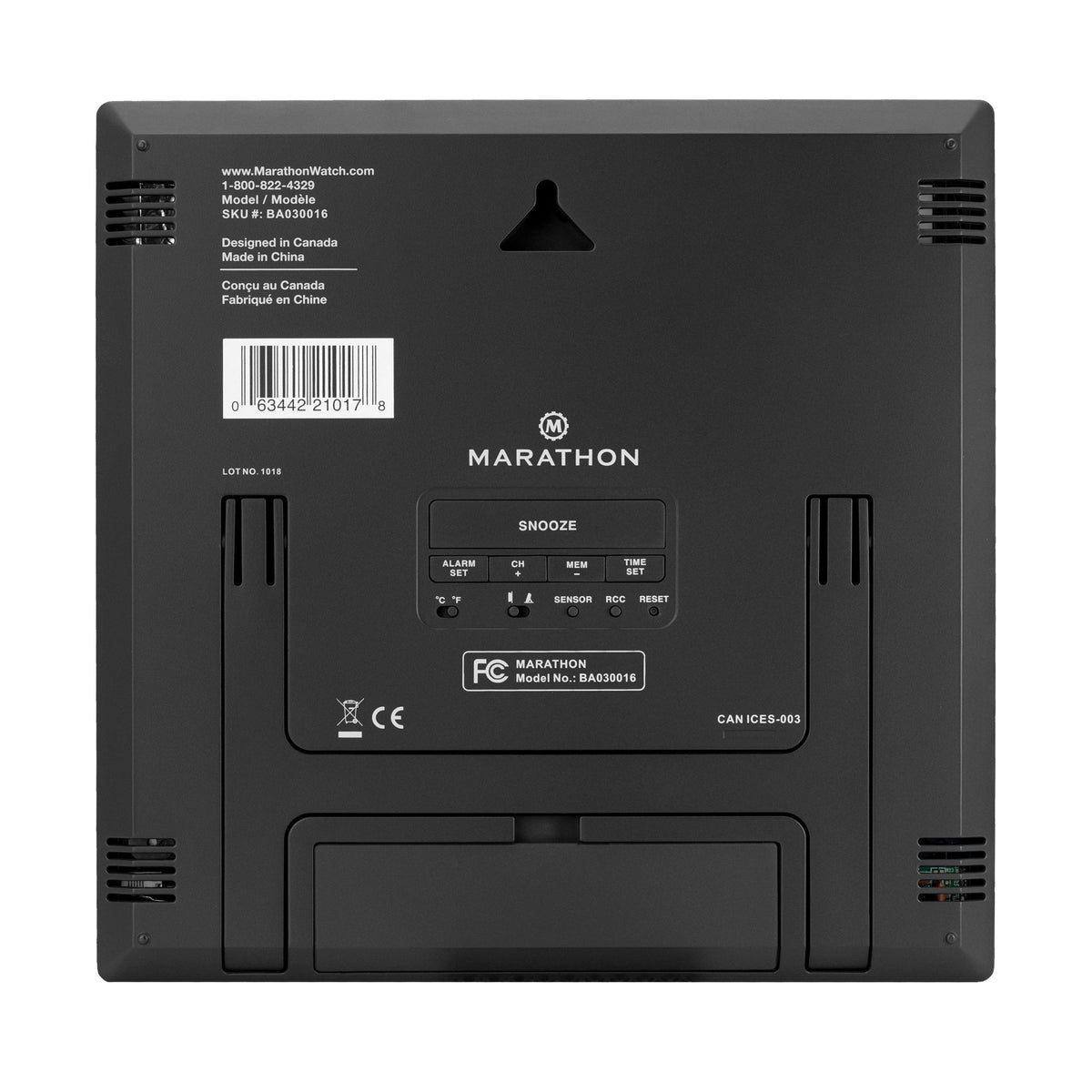 Marathon Self-Setting Weather Station and Clock with 3 Remote Sensors