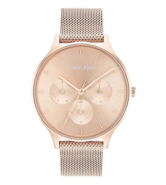 CALVIN KLEIN MULTIFUNCTION ROSE GOLD PLATED DAY 25200102 - WatchDNA | Connecting a network of jewellers with watch enthusiasts