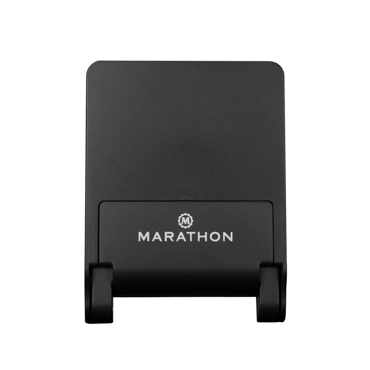 Marathon Compact Travel Alarm Clock with Built-In Phone Stand
