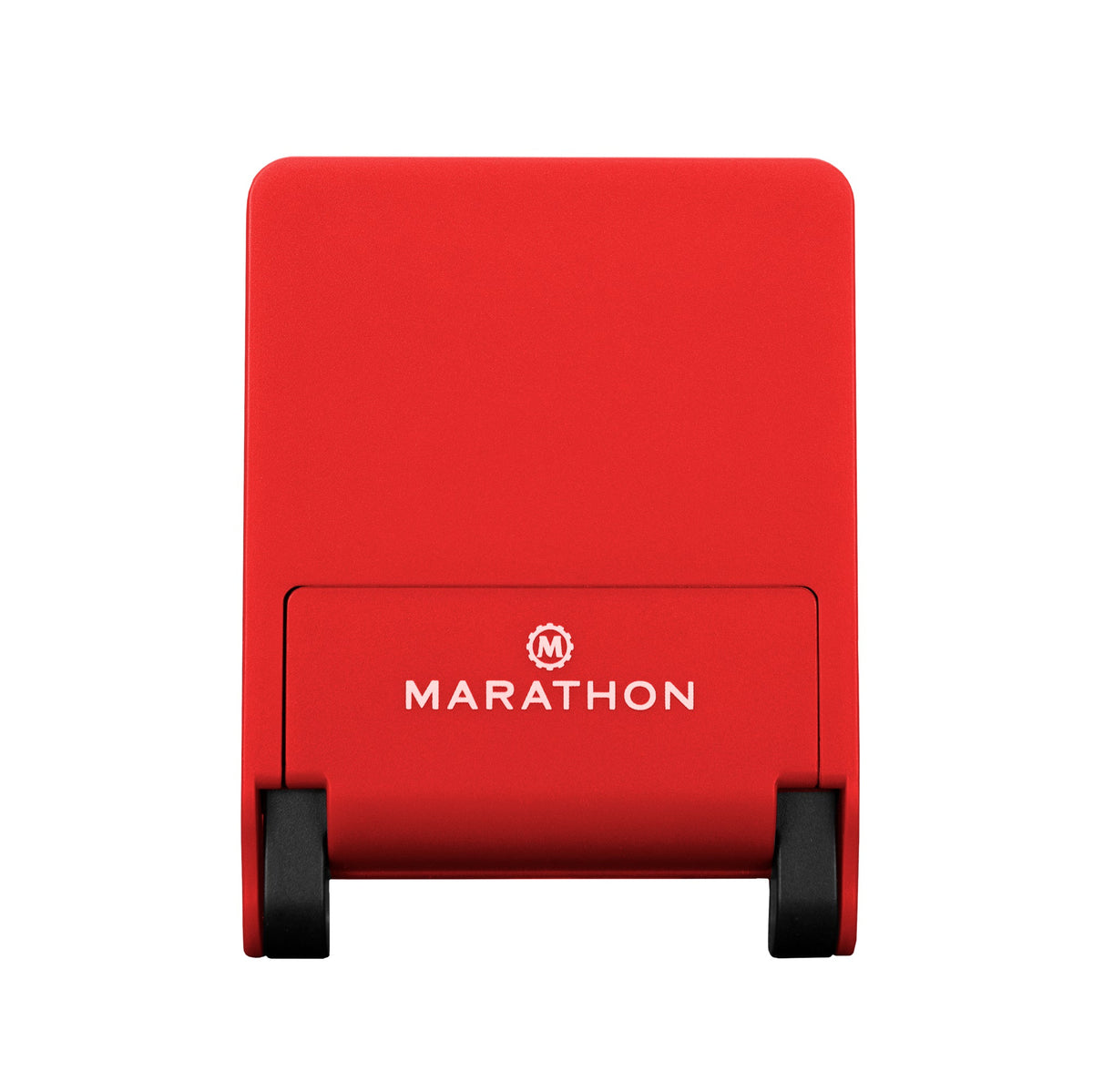 Marathon Compact Travel Alarm Clock with Built-In Phone Stand