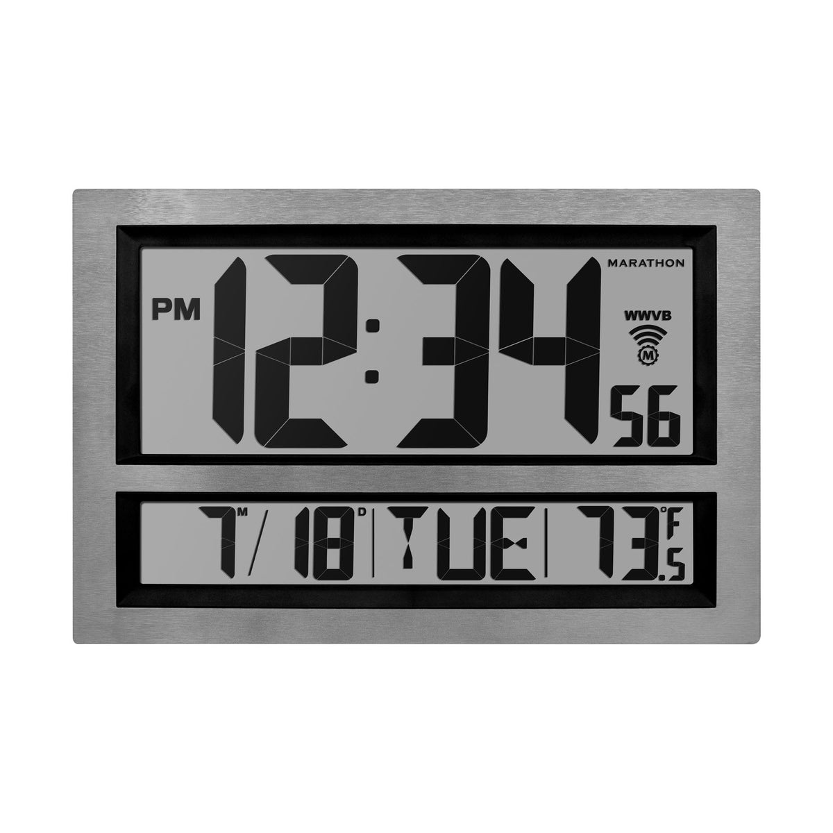 Marathon Jumbo Self-Setting Wall Clock