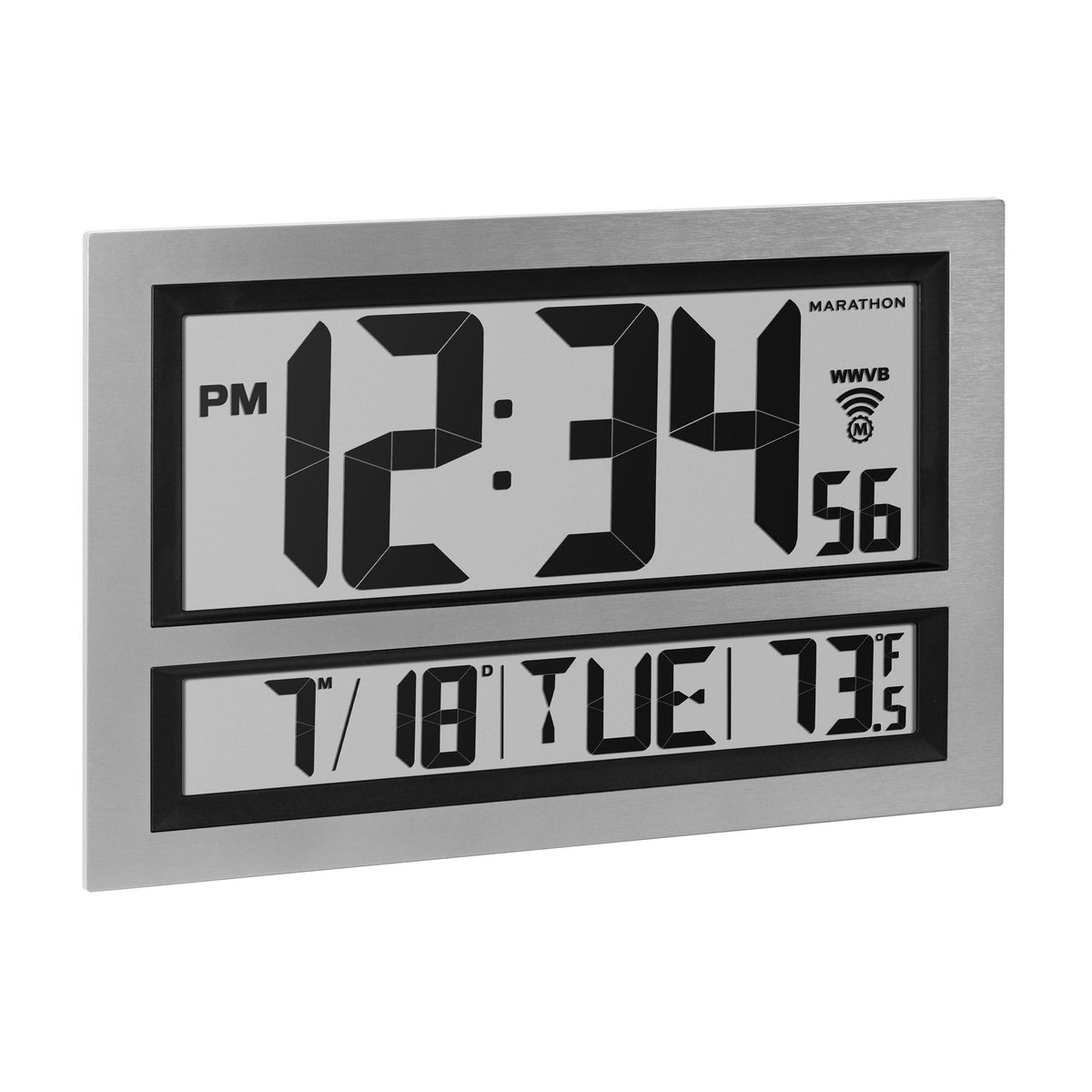 Marathon Jumbo Self-Setting Wall Clock