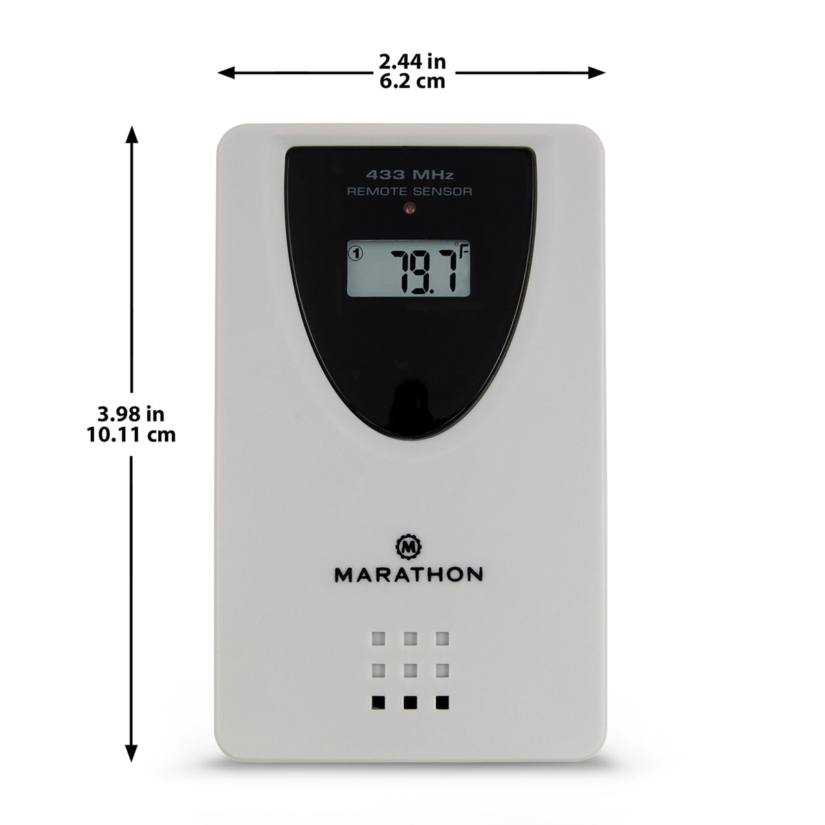 Marathon Replacement Remote Outdoor Sensor for Atomic Clocks with Full Date Display Series. Compatible with Model 27-FD