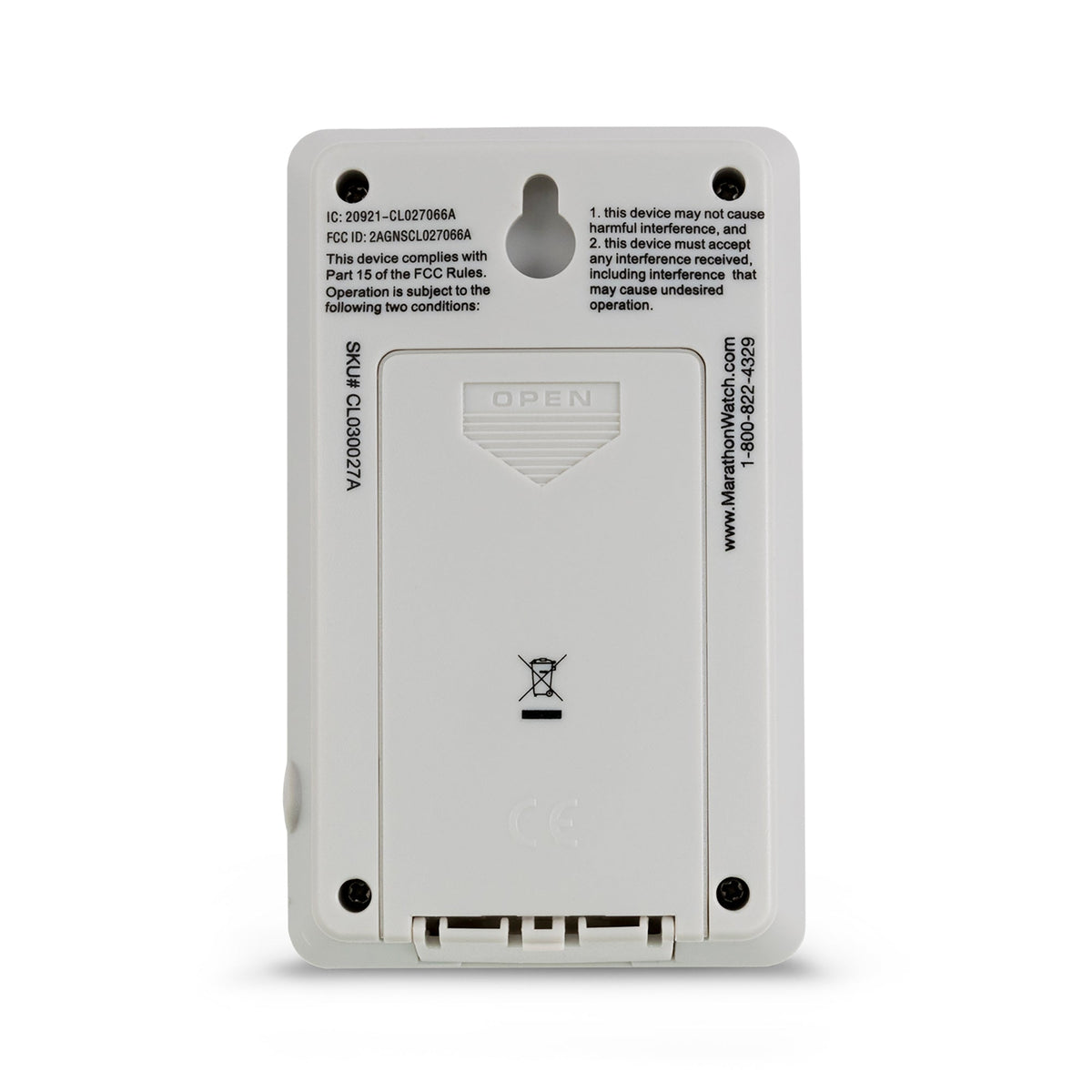 Marathon Replacement Remote Outdoor Sensor for Atomic Clocks with Full Date Display Series. Compatible with Model 27-FD