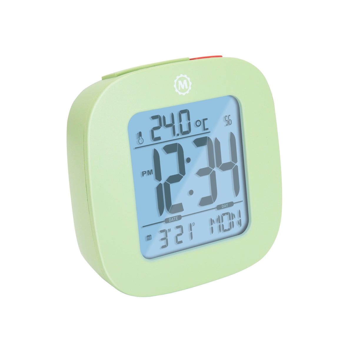 Marathon Clock, LCD, Alarm, Mini, Blue (25/50)