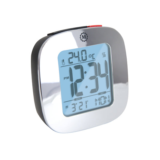 Marathon Clock, LCD, Alarm, Mini, Silver (25/50)