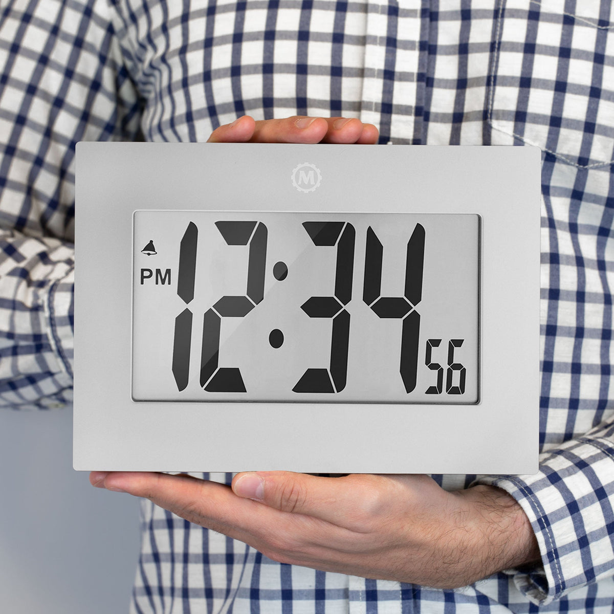 Marathon Clock, Large LCD display, Graphite Grey (5/10)
