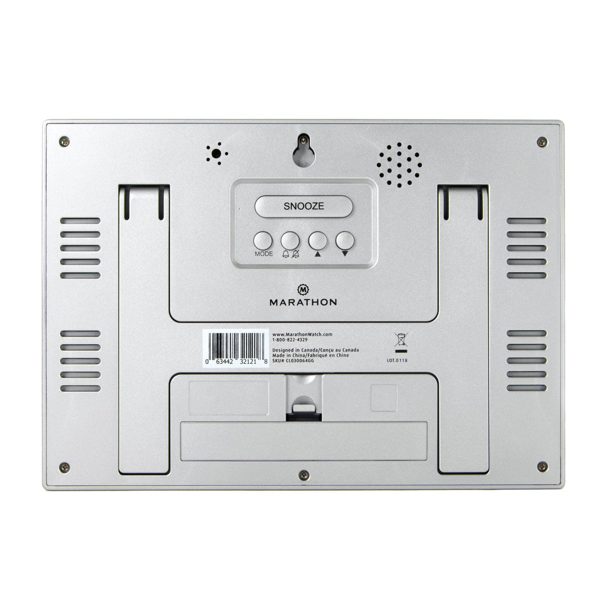 Marathon Clock, Large LCD display, Graphite Grey (5/10)