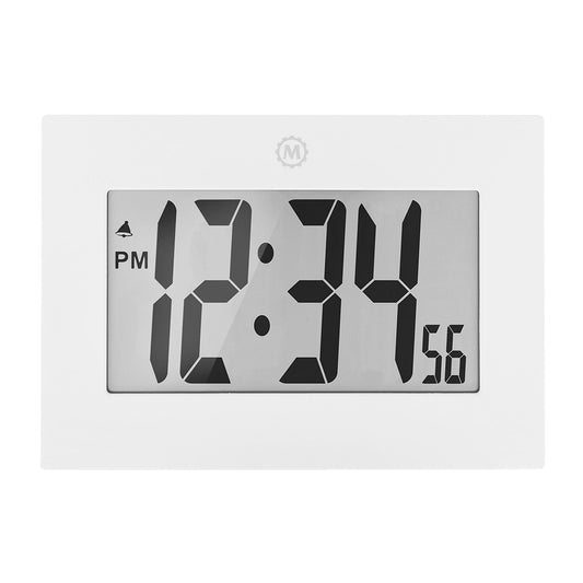 Marathon Clock, Large LCD display, white color (5/10)