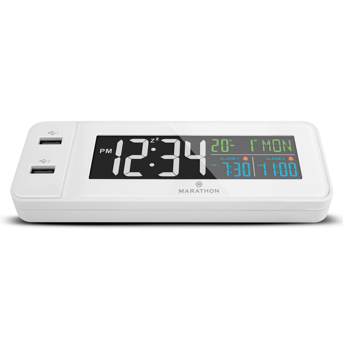 Marathon Hotel Collection - Fast Charging Dual USB-C Alarm Clock