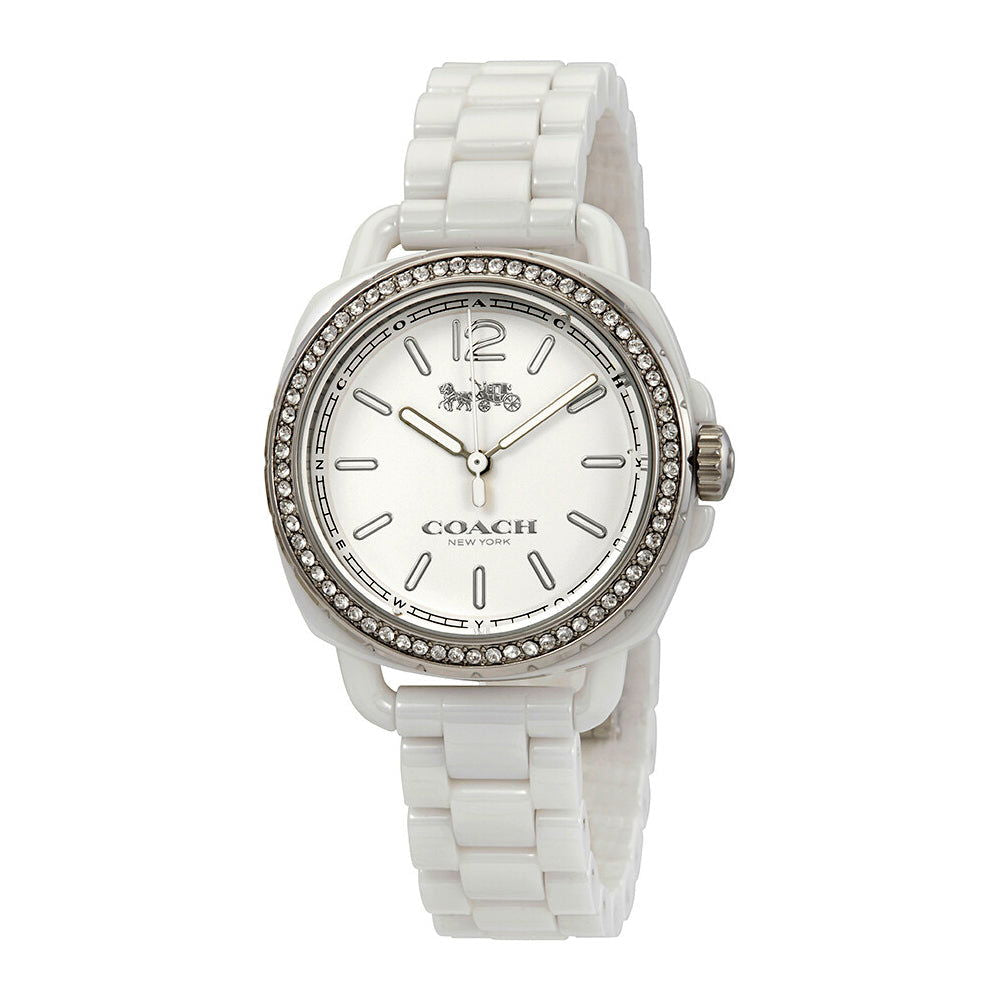 COACH Tatum White Dial White Ceramic Ladies Watch '14502601 - WatchDNA | Connecting a network of jewellers with watch enthusiasts