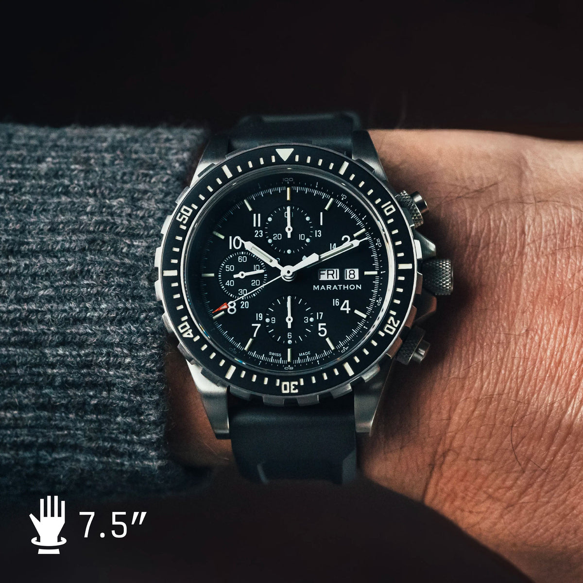Marathon 46mm Jumbo Diver/Pilot's Automatic Chronograph (CSAR)