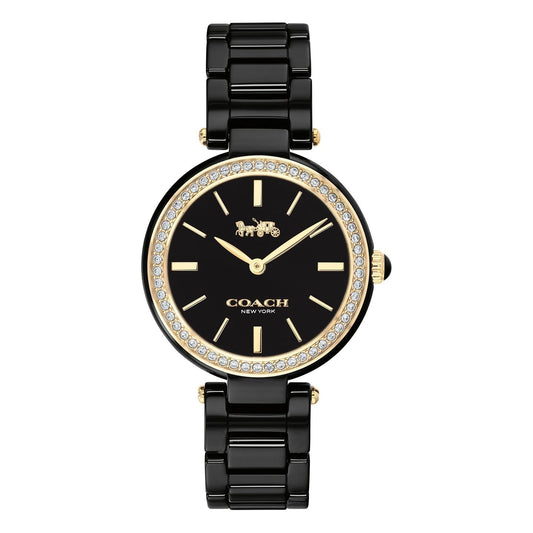 Coach Ladies' COACH Park Crystal Accent Black Ceramic Watch '14503453 - WatchDNA | Connecting a network of jewellers with watch enthusiasts