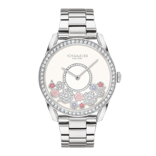 Coach Ladies' Coach Preston Crystal Accent Watch with White Dial '14503775 - WatchDNA | Connecting a network of jewellers with watch enthusiasts