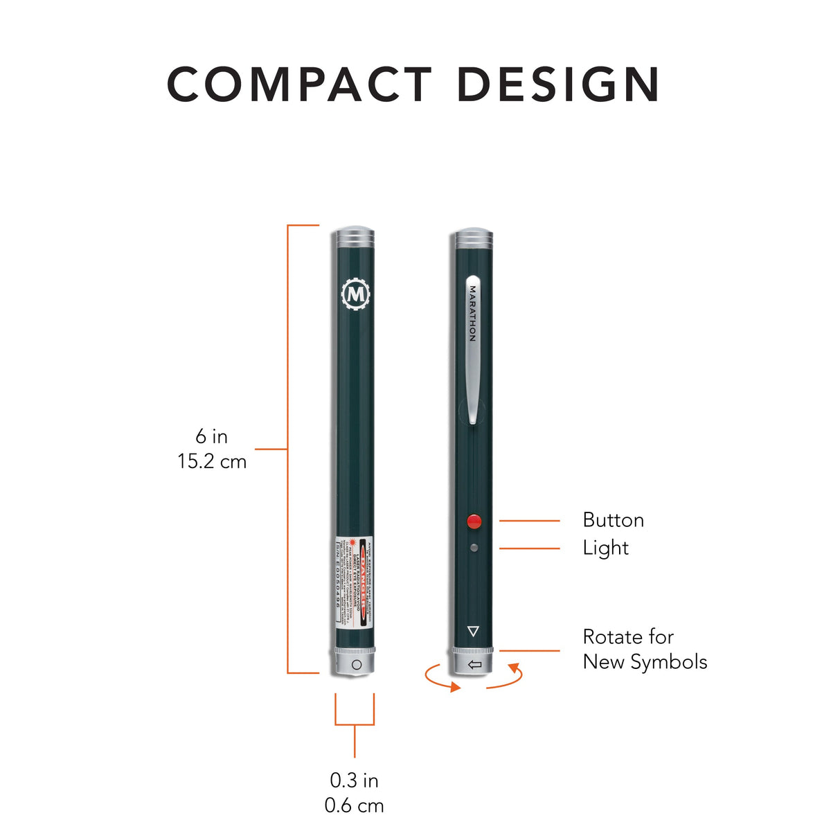 Marathon Laser Pointer, Multi-Symbol: Red Beam