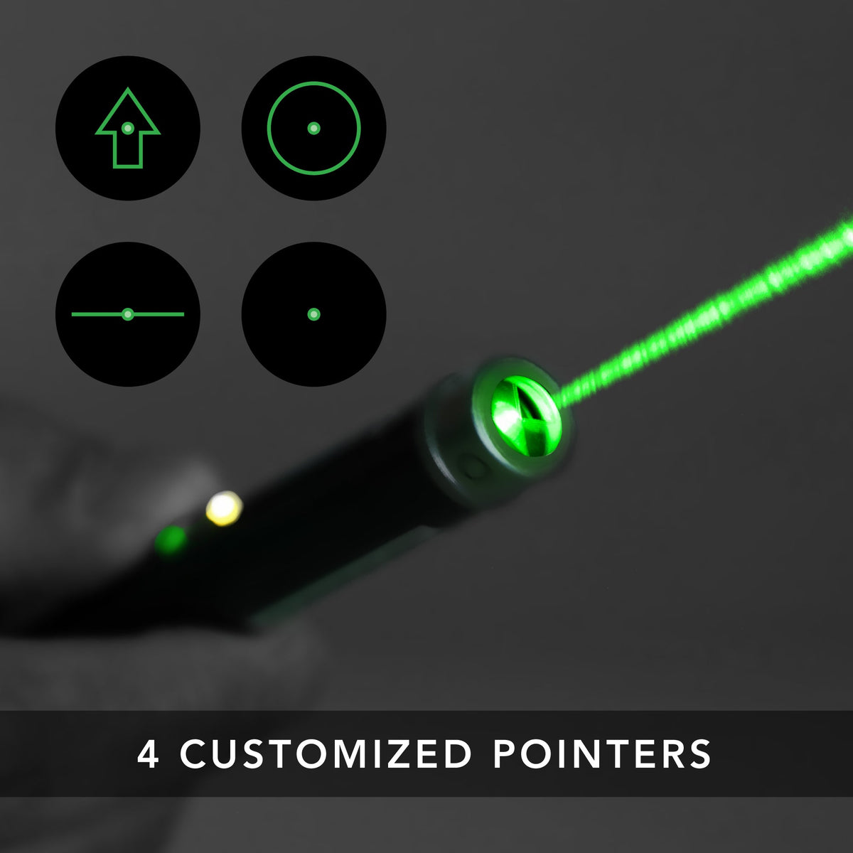 Marathon Laser Pointer, Multi-Symbol: Green Beam