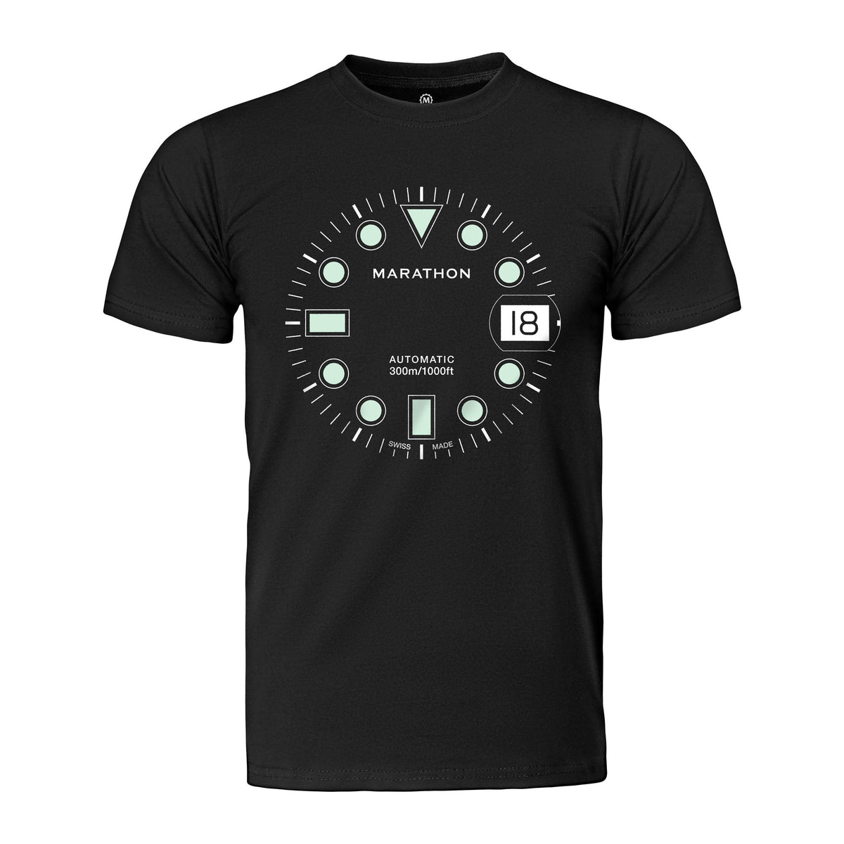 Marathon Slim Fit Midnight Black Glow Marathon Watch OSAR-D T-Shirt