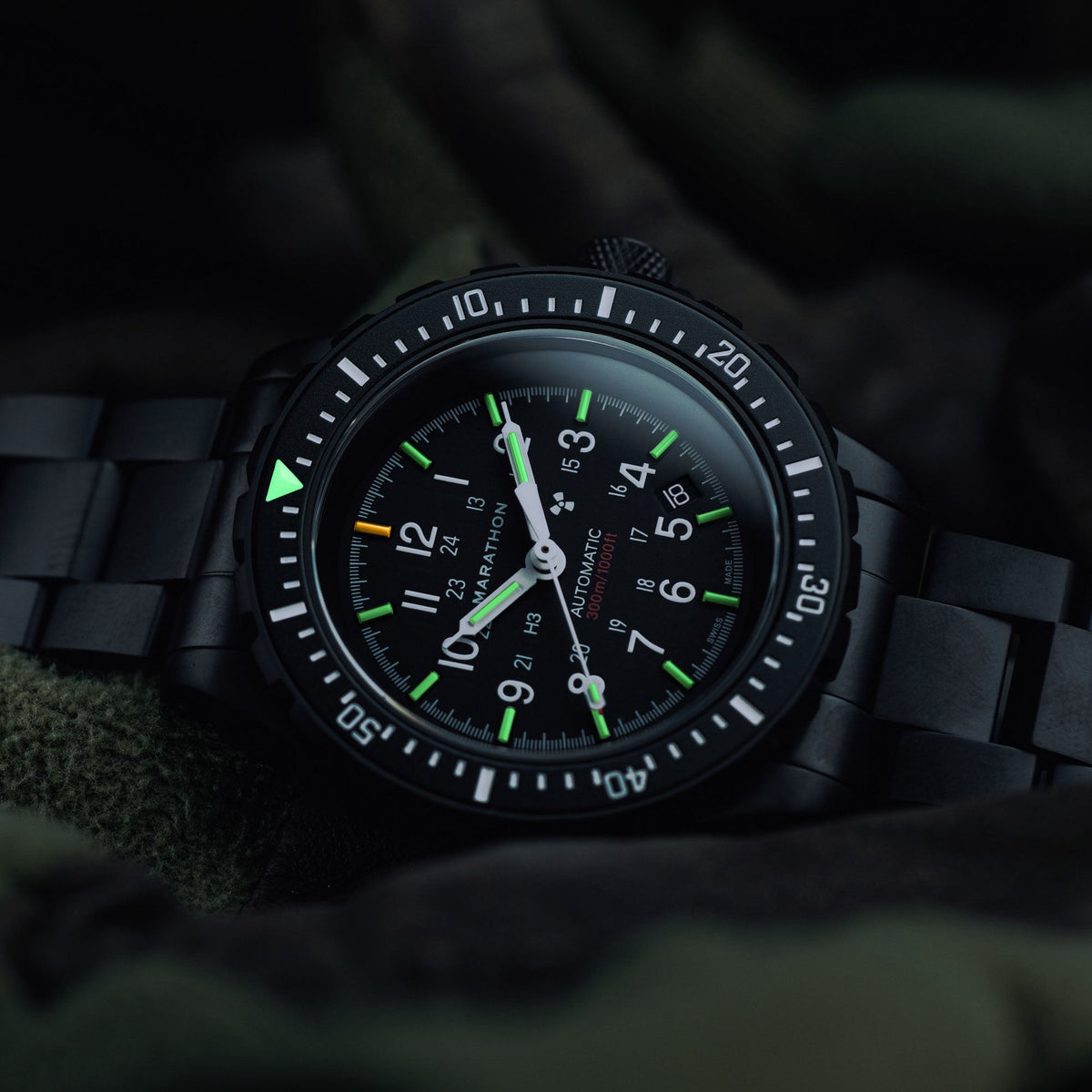 Marathon 41mm Anthracite Large Diver's Automatic (GSAR) with Stainless Steel Bracelet