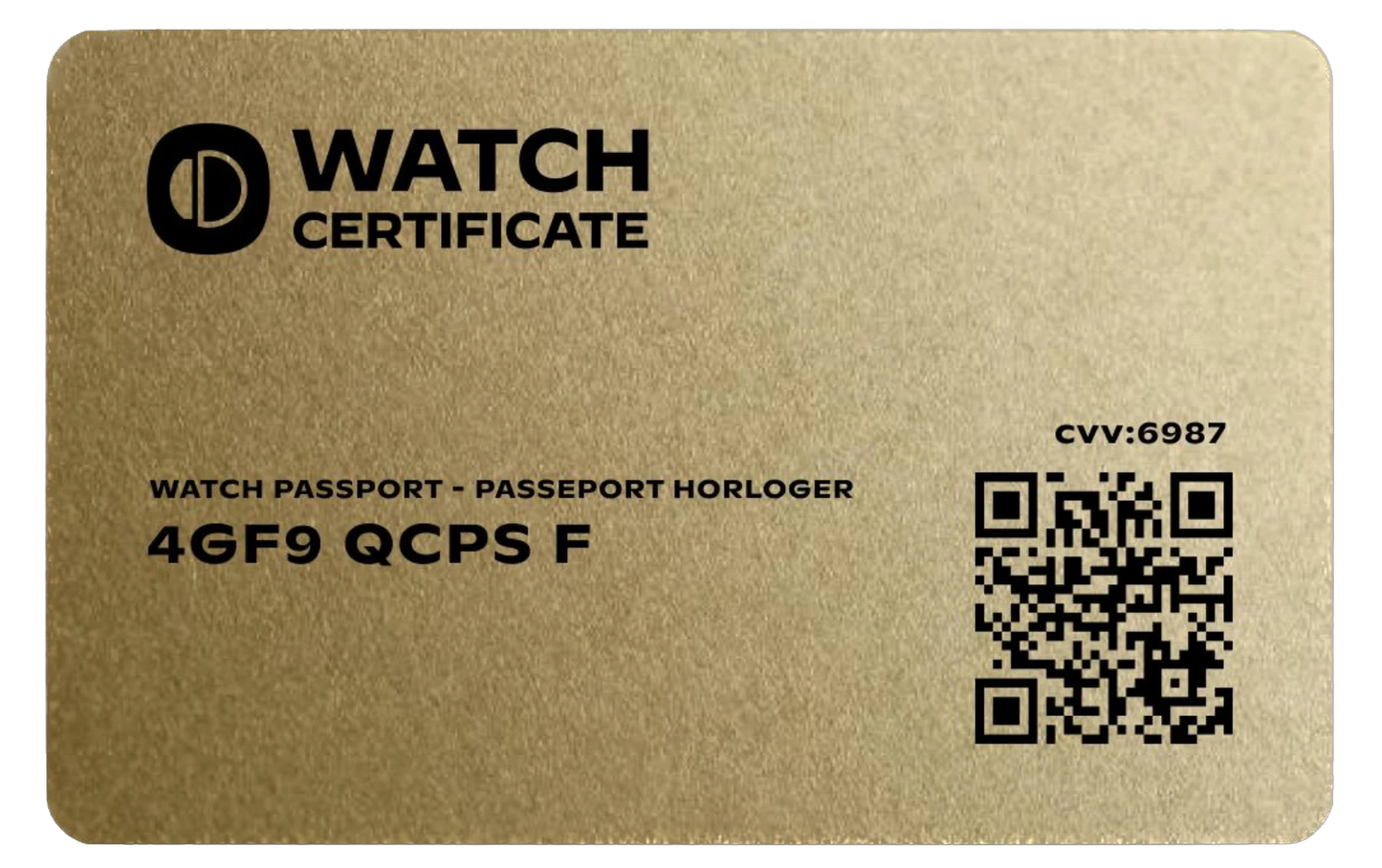 Watch Certificate - The passport for watches