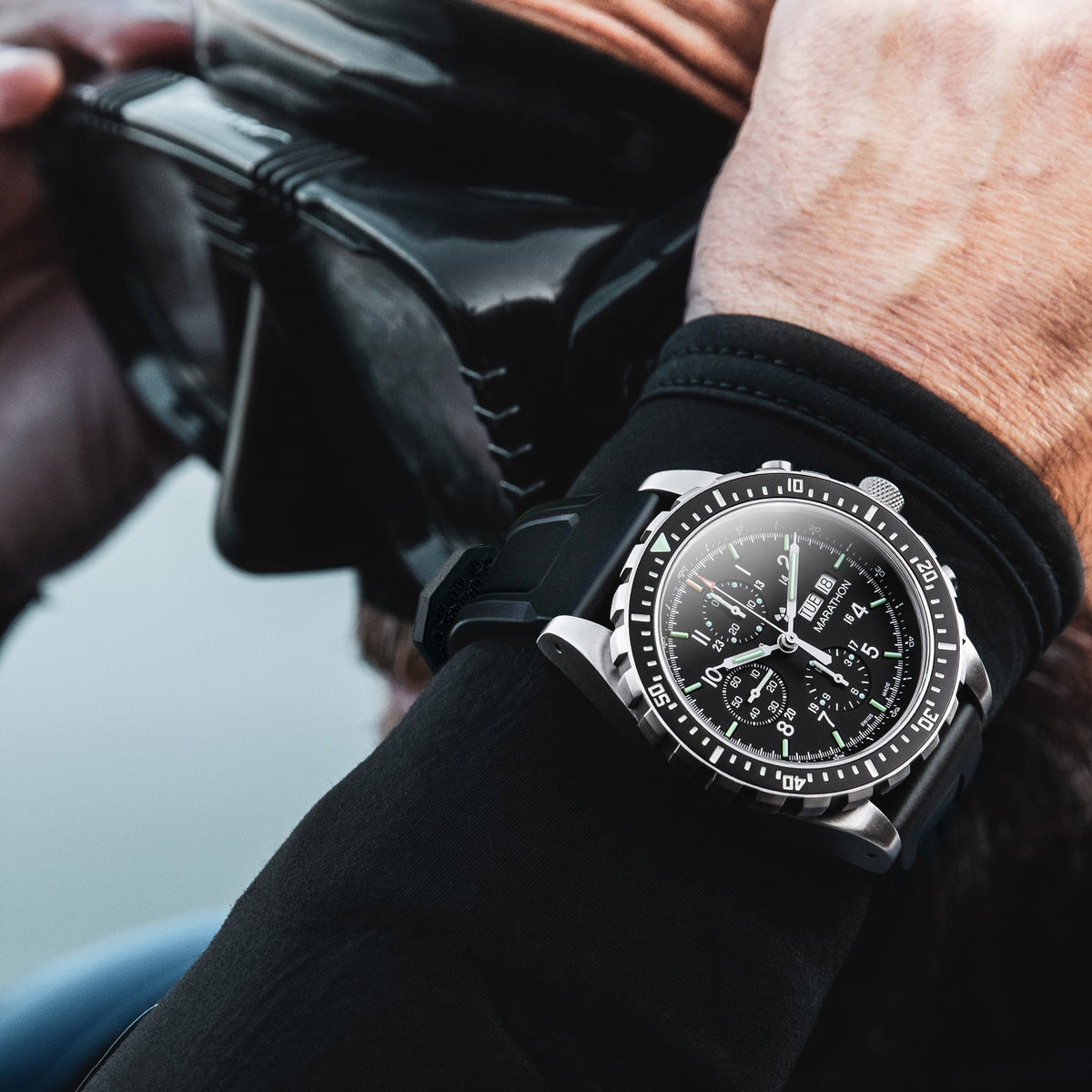 Marathon 46mm Jumbo Diver/Pilot's Automatic Chronograph (CSAR)