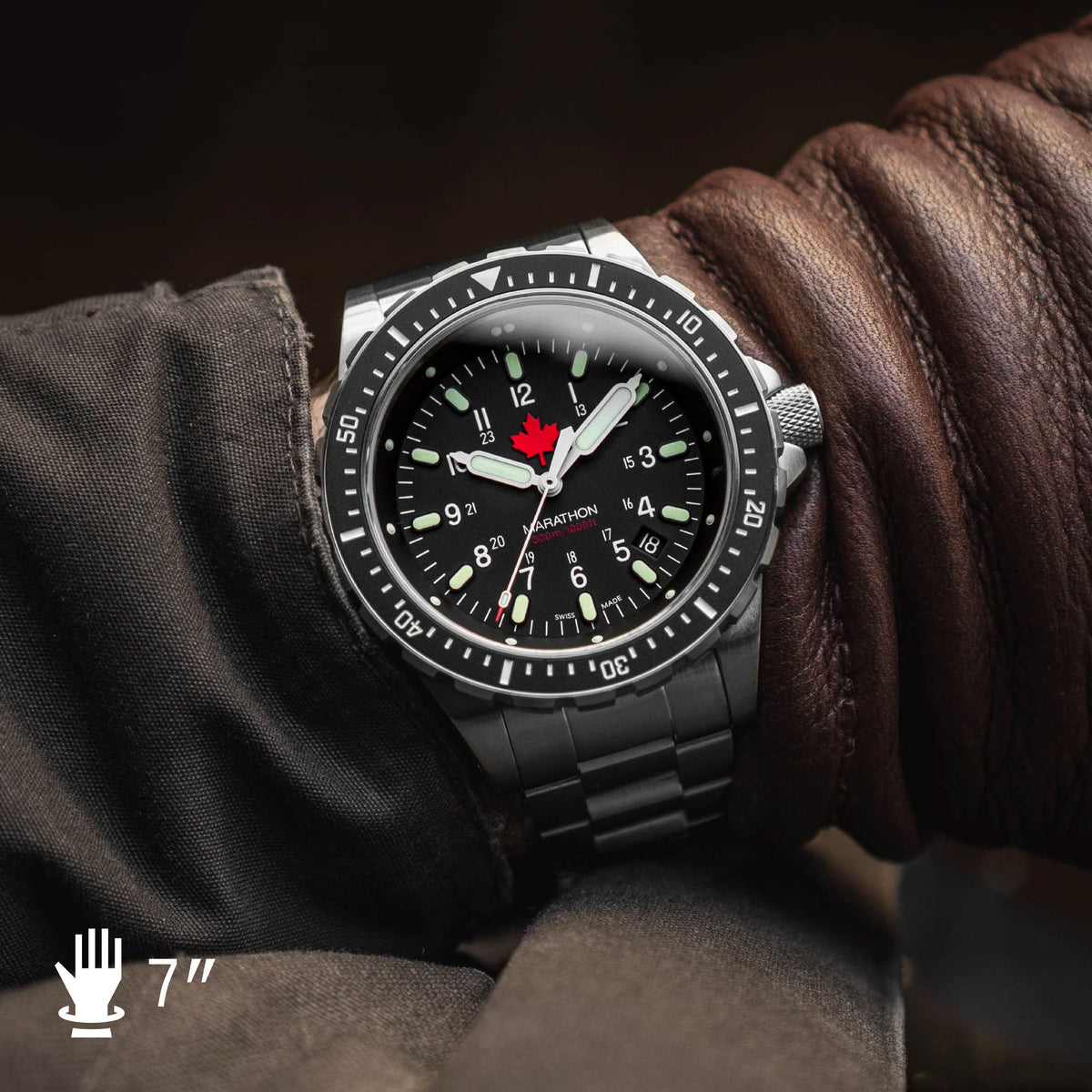 Marathon 46mm Red Maple Jumbo Diver's Quartz (JSAR)