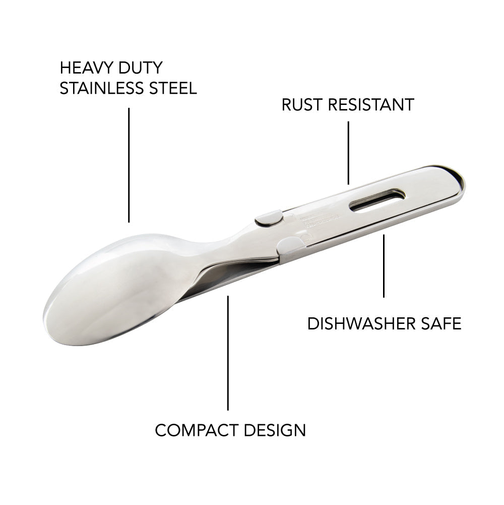 Knife, Fork and Spoon Set - Chow Kit - Military, Hiking, Camping, & Emergency Kit - marathonwatch