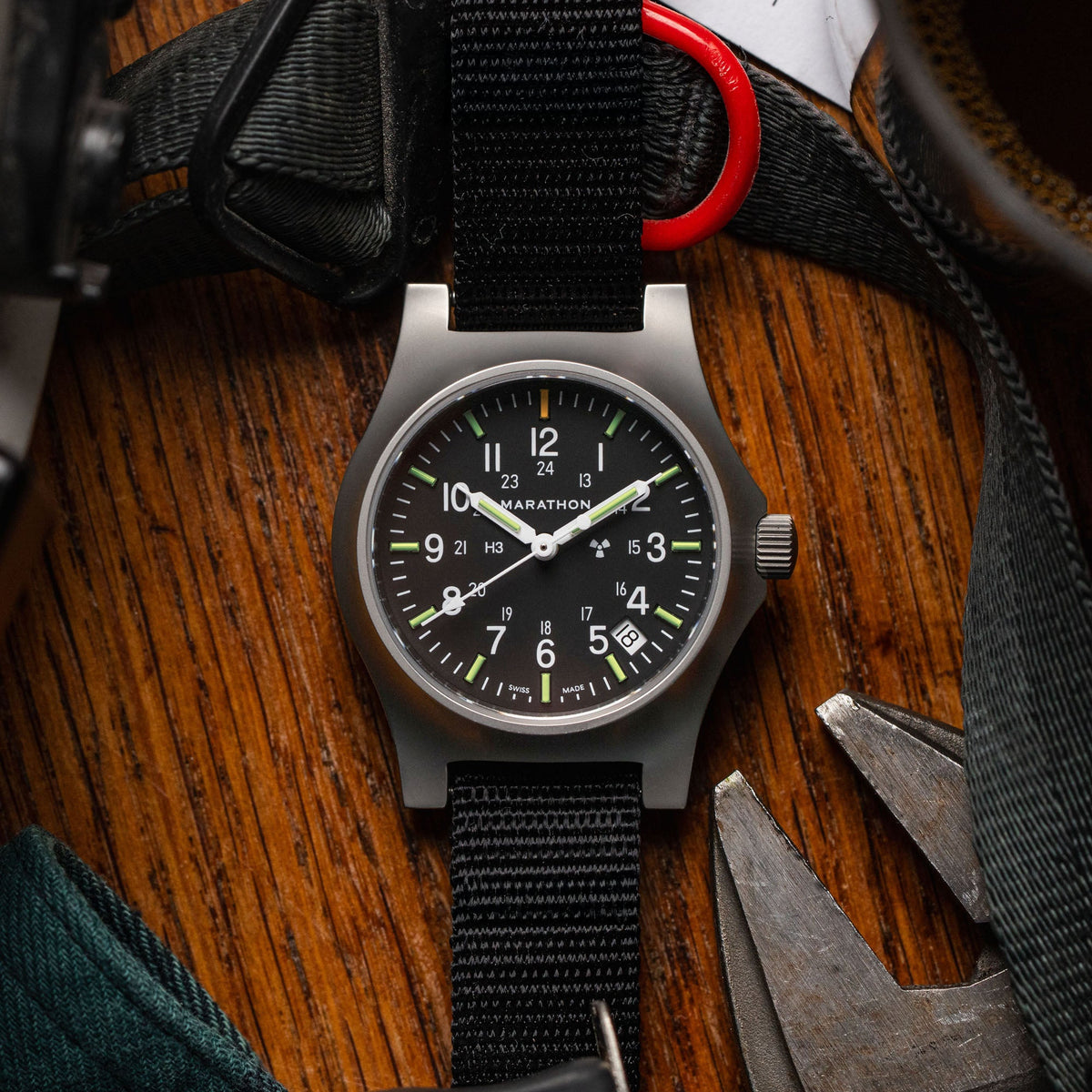 Marathon 36mm Officer's Quartz w/ Date (GPQ-D)