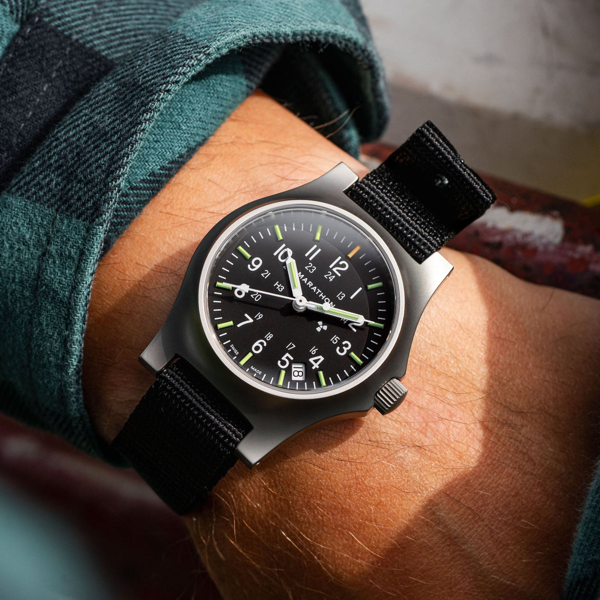 Marathon 36mm Officer's Quartz w/ Date (GPQ-D)