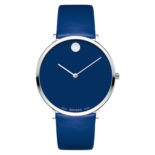 MOVADO - MODERN 47 - BLUE MUSEUM WITH FLAT DOT - WatchDNA | Connecting a network of jewellers with watch enthusiasts