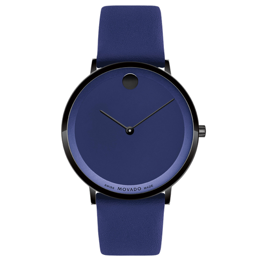 MOVADO - MODERN 47 - BLUE MUSEUM WITH FLAT DOT - WatchDNA | Connecting a network of jewellers with watch enthusiasts