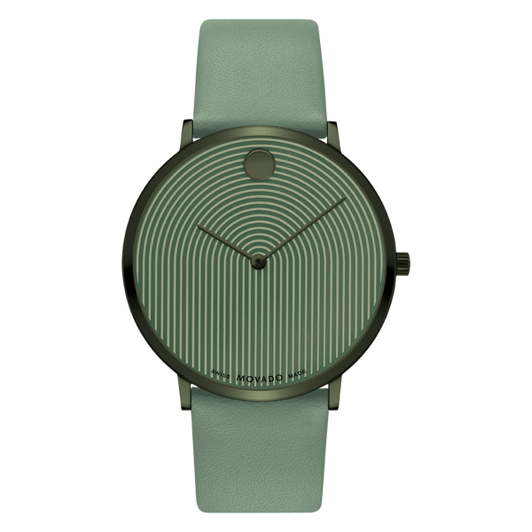 MOVADO - MODERN 47 - GREEN MUSEUM WITH FLAT DOT - WatchDNA | Connecting a network of jewellers with watch enthusiasts