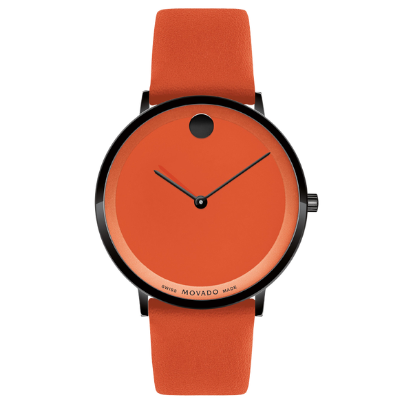 MOVADO - MODERN 47 - ORANGE MUSEUM WITH FLAT DOT - WatchDNA | Connecting a network of jewellers with watch enthusiasts