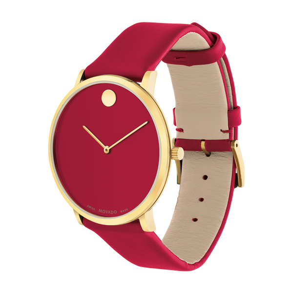 MOVADO - MODERN 47 - RED MUSEUM WITH FLAT DOT - WatchDNA | Connecting a network of jewellers with watch enthusiasts