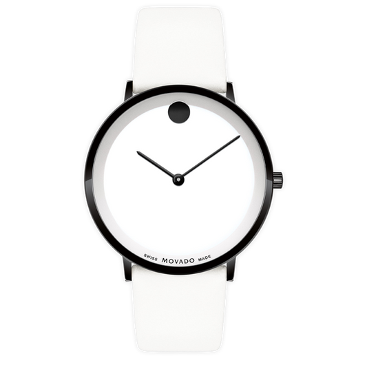 MOVADO - MODERN 47 - WHITE MUSEUM WITH FLAT DOT - WatchDNA | Connecting a network of jewellers with watch enthusiasts
