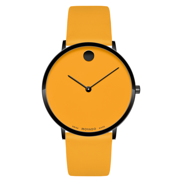 MOVADO - MODERN 47 - YELLOW MUSEUM WITH FLAT DOT - WatchDNA | Connecting a network of jewellers with watch enthusiasts