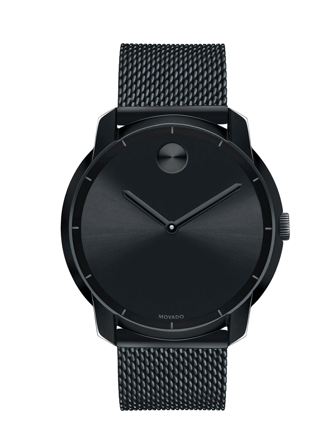 MOVADO BOLD BLACK DIAL BLACK ION PLATED MEN'S WATCH - WatchDNA | Connecting a network of jewellers with watch enthusiasts